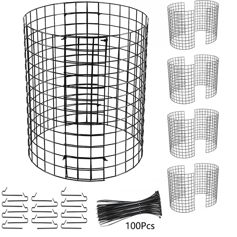 Tronco De Árvore Guarda De Proteção Com Estacas De Metal, Guarda Durável, Protetor De Plantas, Gaiola De Jardim, Cuidados Com A Planta