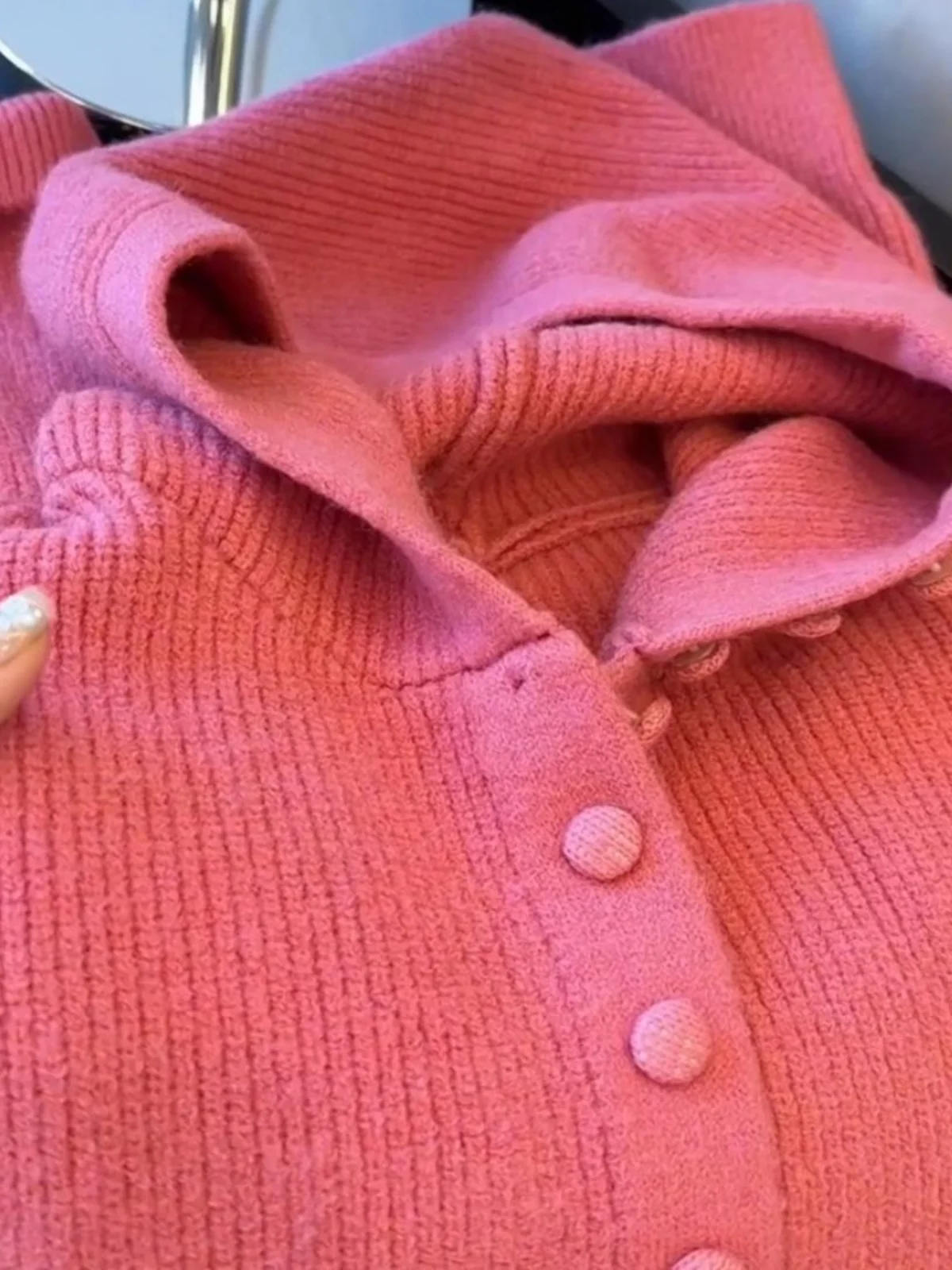 Fashion Single-breasted Loose cardigan Jackets Autumn Winter Hooded Sweater Women's Temperament Soft Knitted Sweaters