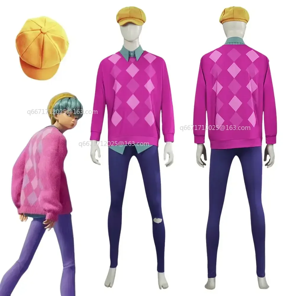 

Kpop Demon Hunters Baby Saja Boys Cosplay Fantasy Costume For Men Sweatshirt Pants Cap Roleplay Outfits Christmas Carnival Suit