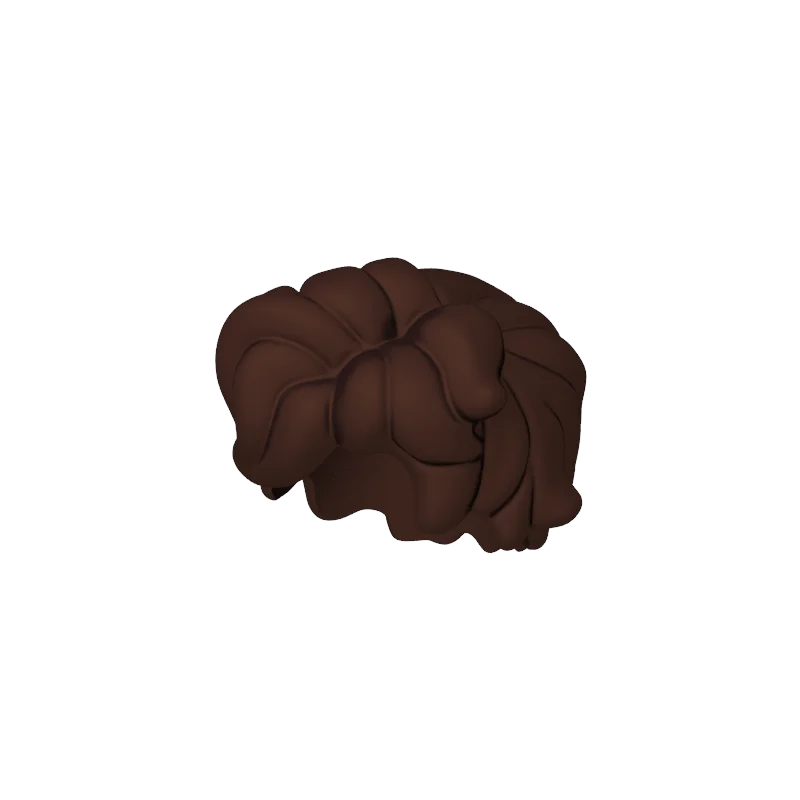 Gobricks GDS-90233 Minifig Hair 1PCS Tousled and Sticking Out on Both Sides Brick compatible Assembles Building Blocks