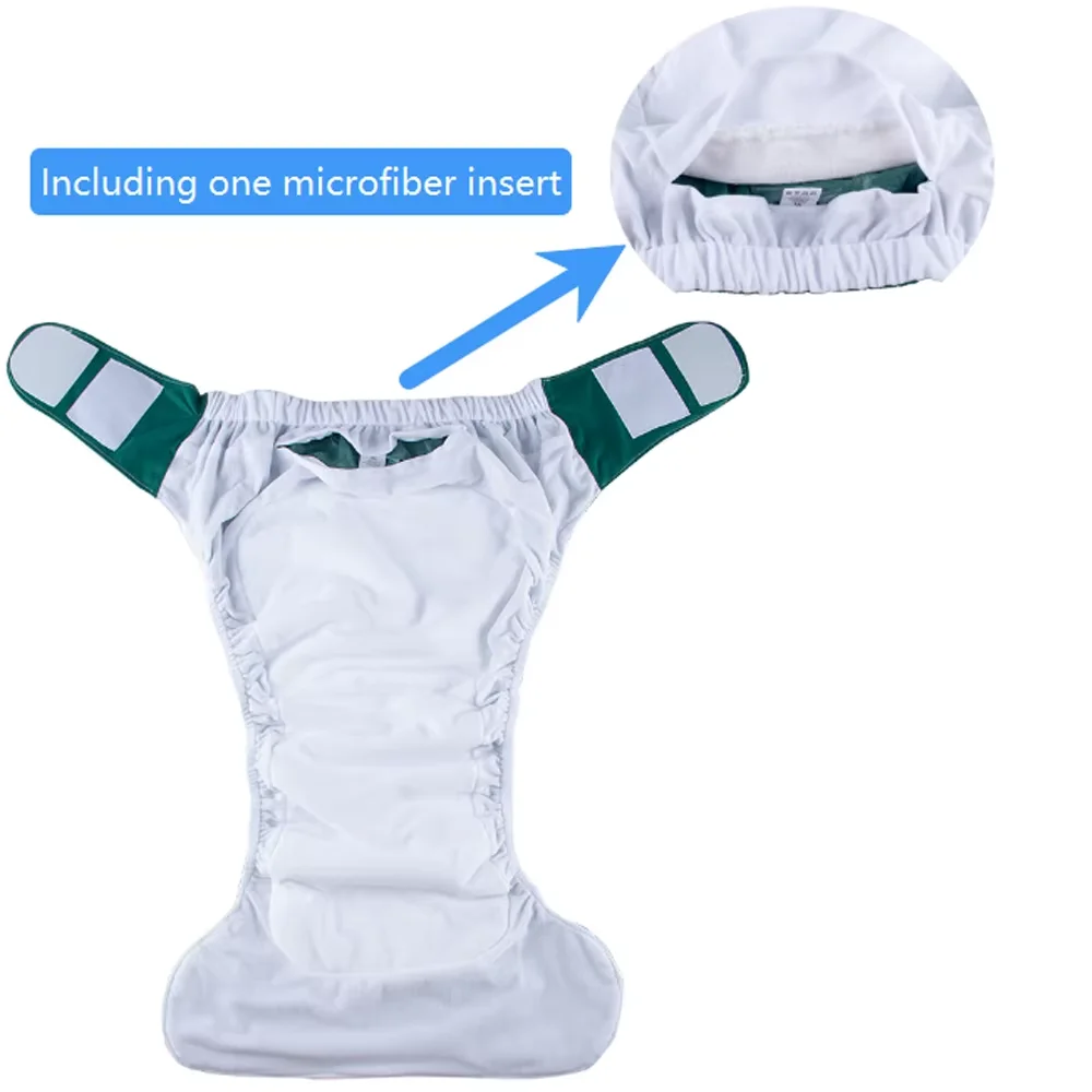 سروال سلس البول كبير قابل للتعديل وقابل لإعادة الاستخدام للبالغين من AIO - مقاوم للتسرب أثناء النوم، مناسب للرجال/النساء، والمستخدمين المسنين والمعاقين