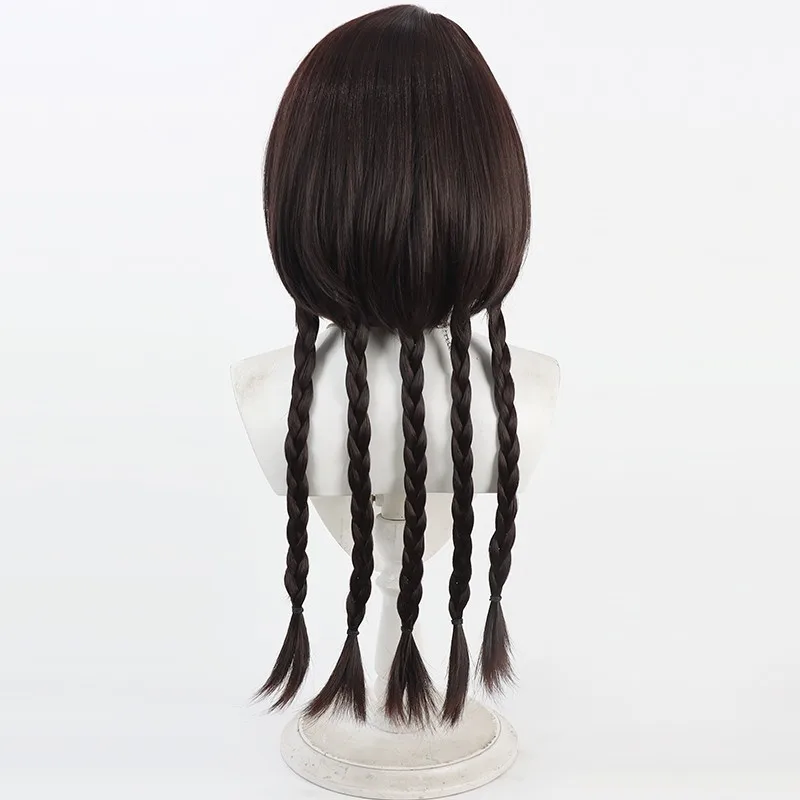 츠루네: 카제마이 고등학교 궁도부 오노기 카이 코스프레 가발, 오렌지-레드 티즈드 루츠