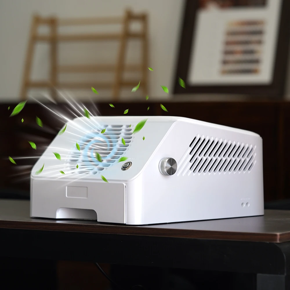 

120w Multi-Functional Nail Dust Collector Powerful Suction Nail Extractor Vacuum With Armrest for Nail Polishing and Salon