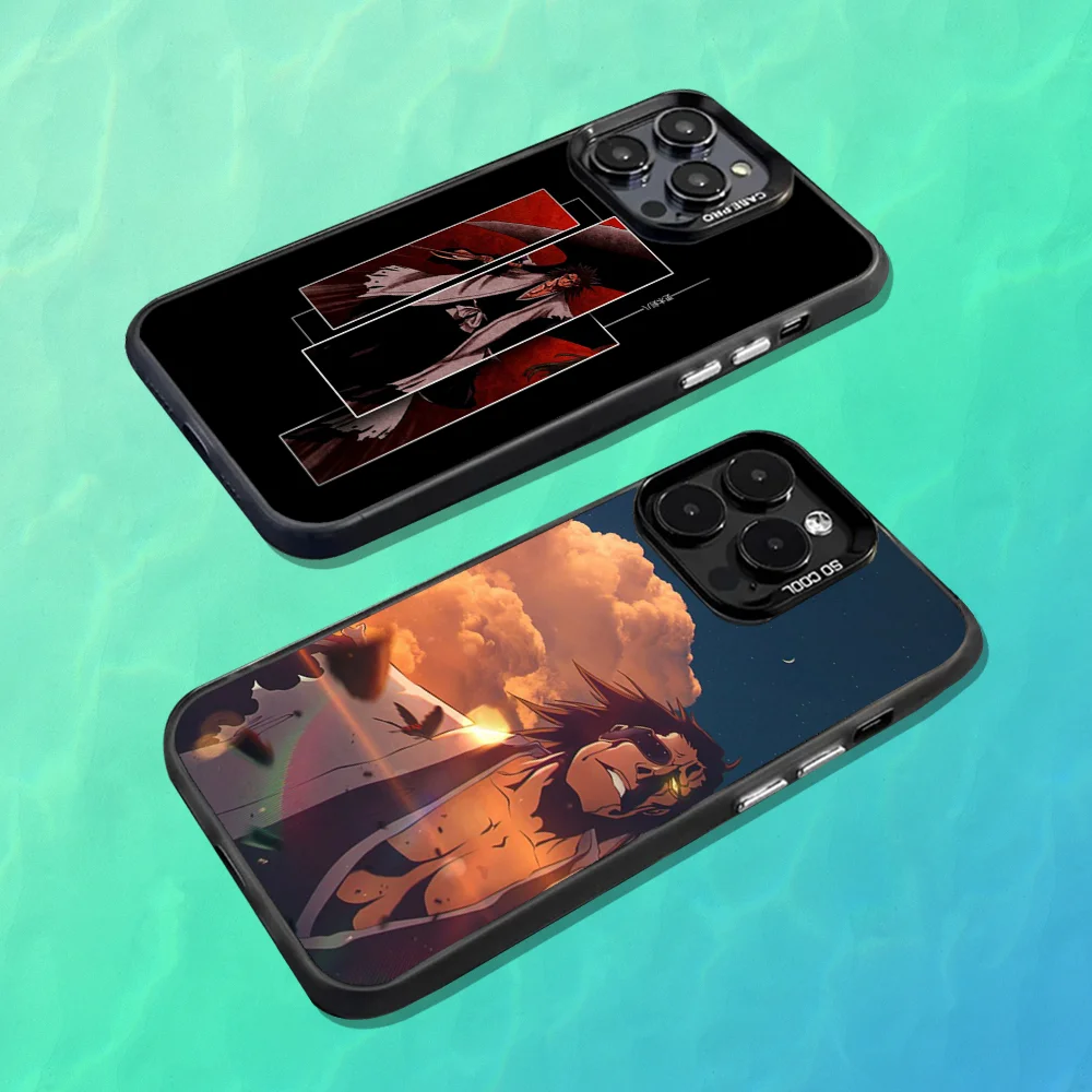 

Z-Zaraki K-Kenpachi Bleach Phone Case For iPhone 16,15,14,13,12,11,Mini,Pro,MAX Black Matte Shockproof Cover