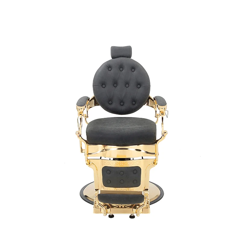 

Hot Sale Vintage Hydraulic Barber Chair For Hair Salons Reclining Steel And Synthetic Leather Shop Equipment For Barber Shops