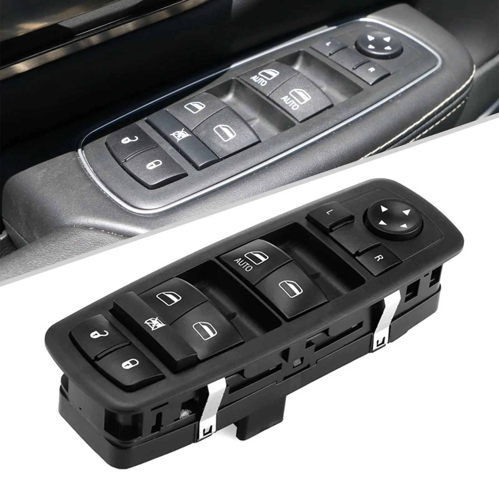 Window Switch Fits for 2013-16 Dodge Dart.2014-16 Cherokee. Replaces 68141894AA Driver Side Control Door Vidrios Master Switch