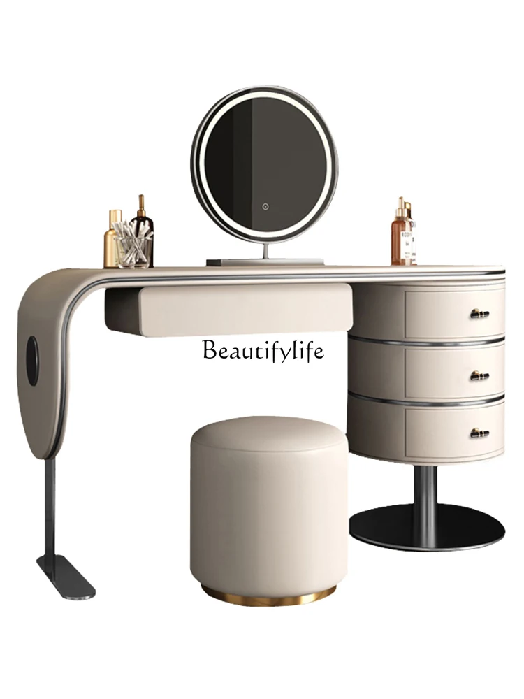 

ld6Storage Chest of Drawers Integrated Light Luxury High-Grade Master Bedroom Dressing Table New Bedside Table Makeup Table