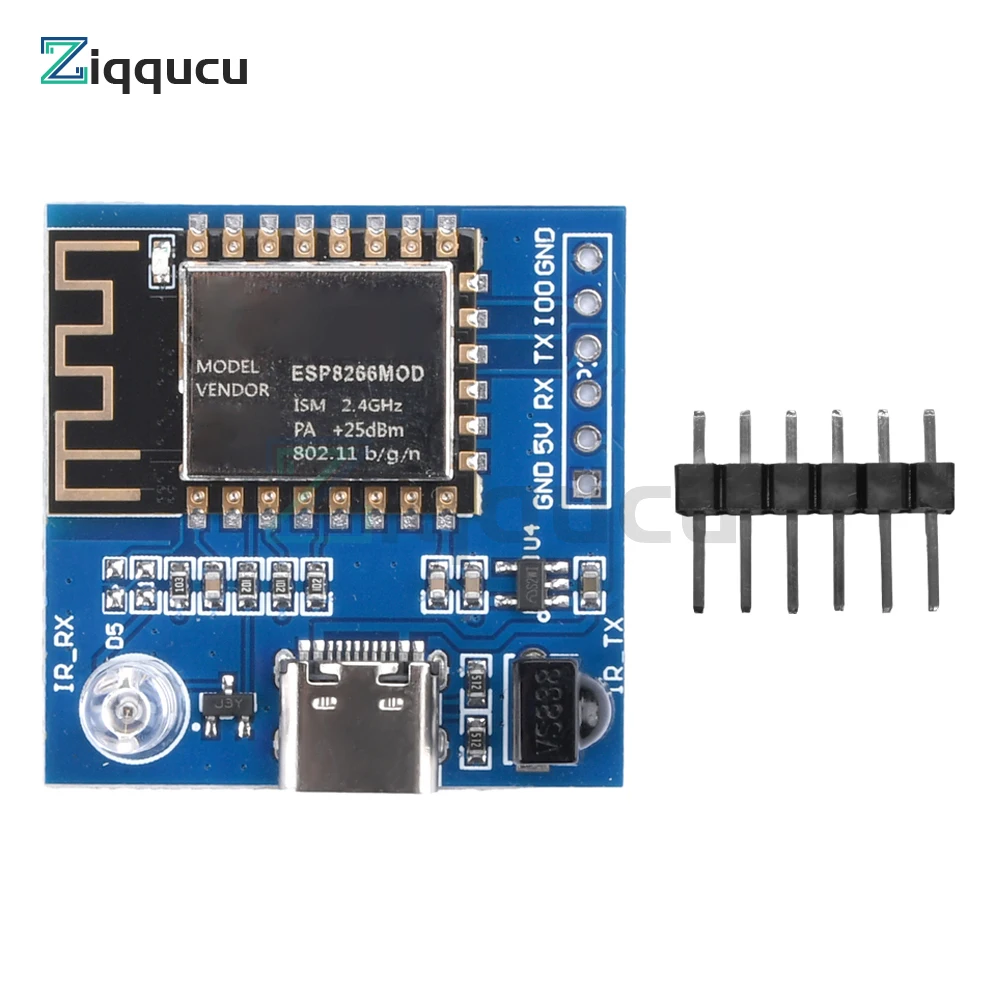 ESP8266 Infrared Emission And Reception NEC Command WIFI Transmission Module Development Board ESP-12F Module TYPE-C