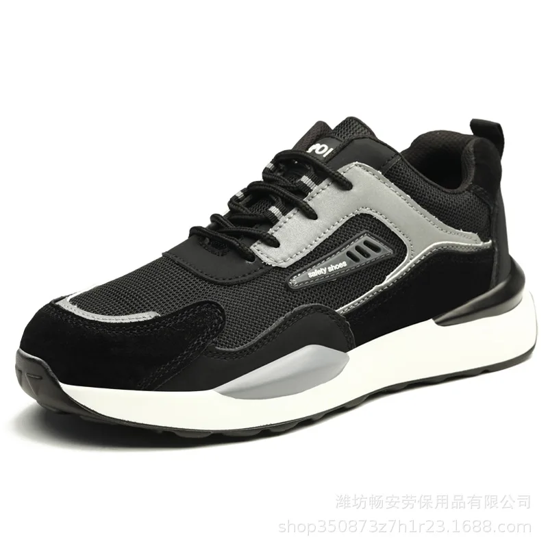 Labor Protection Shoes Breathable Lightweight    Steel Toe Caps Prevent Smashing Punctures Have Soft Soles That Are Comfortable view 6
