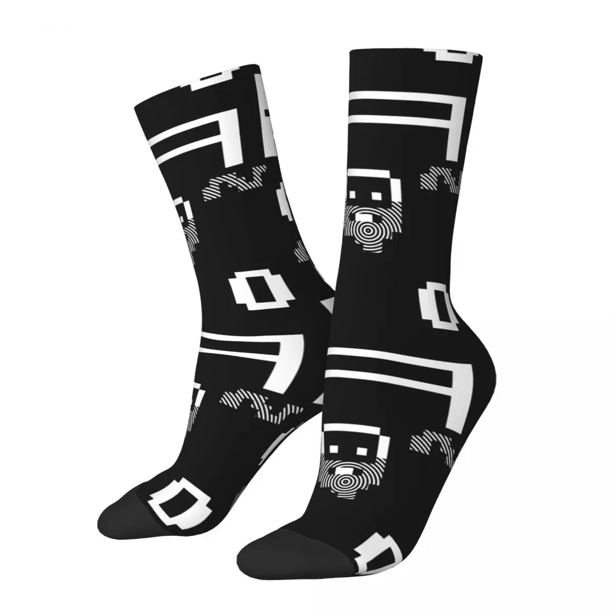 Funny Crazy compression Sock for Men Dwarf Hip Hop Harajuku RimWorld Business Simulation Game Happy Quality Boys Crew Sock