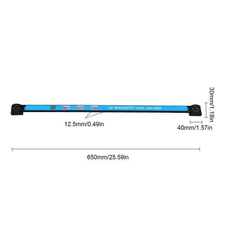 Barre à outils magnétique T1, porte-outil magnétique, bande longue, ateliers de garage, évaluation du matériel, stockage
