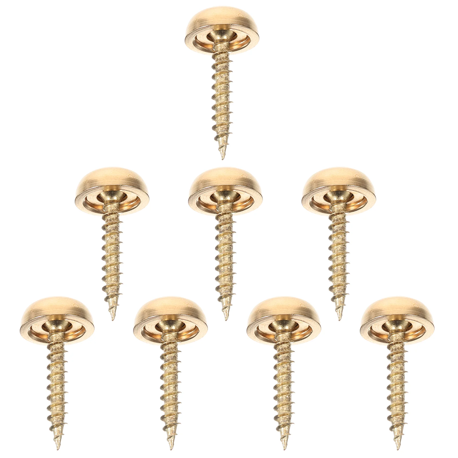 

8 Pcs Nail Stickers Decor Decorative Screw Caps Girl Headliner Pins Brass Cover Ornament