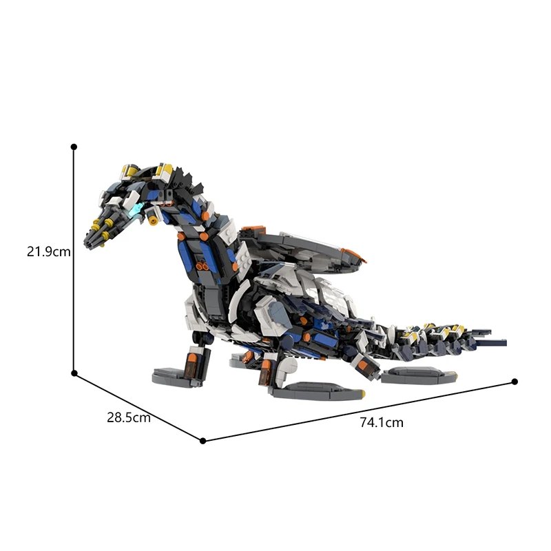 MOC Horizon Zero Dawned Tide Ripper Beast Building Block Game Action Figure Mech Monster Idea Sets Constructor Bricks Toys Gifts