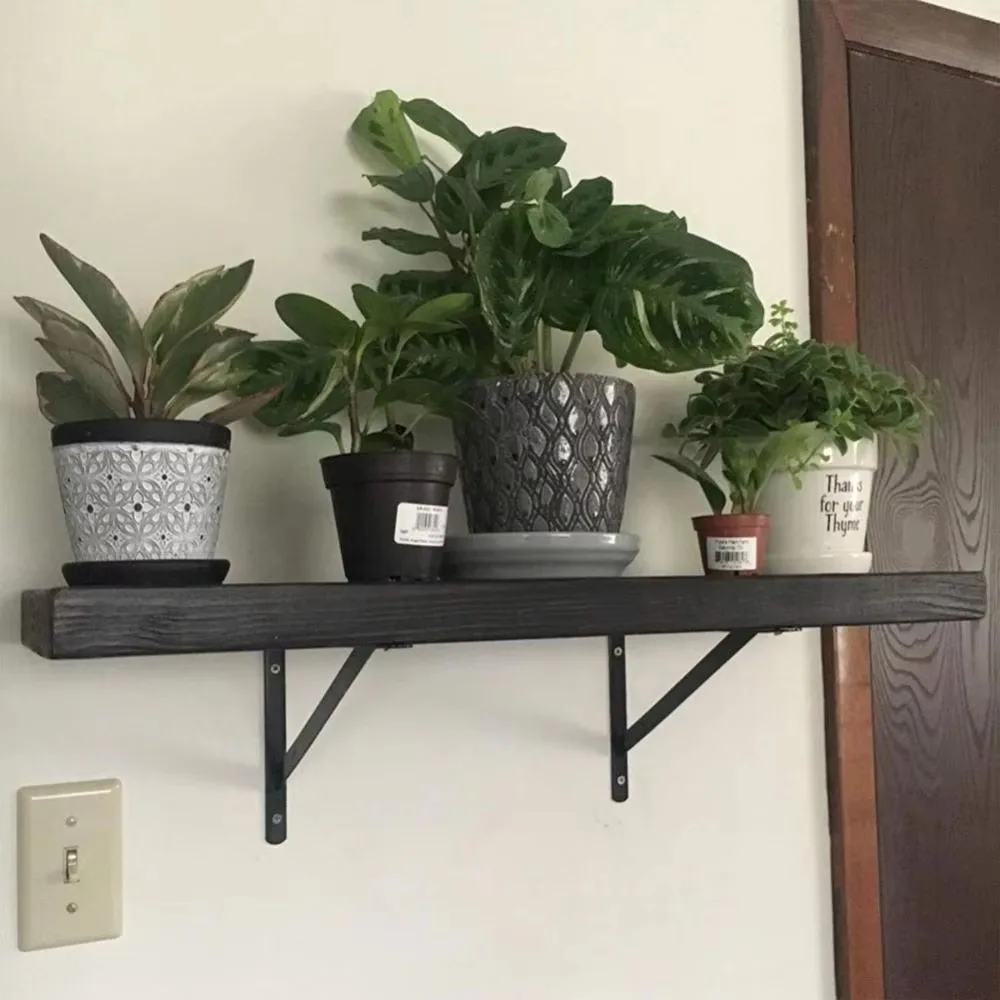 New L-type Floating Shelf Iron Metal Joint Angle Triangle Shelf Heavy Duty Wall Mount Decorative Shelf Home Bookshelf