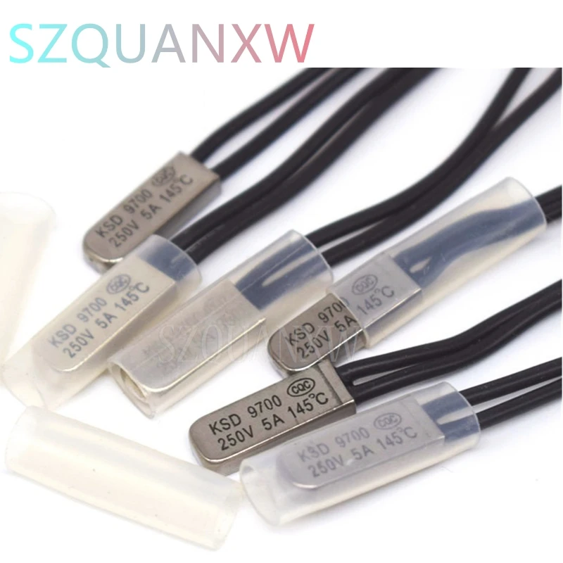 5pcs KSD9700 45 Degrees ~155 Degrees Normal Open Temperature Controller Detect Switch Thermal Prot