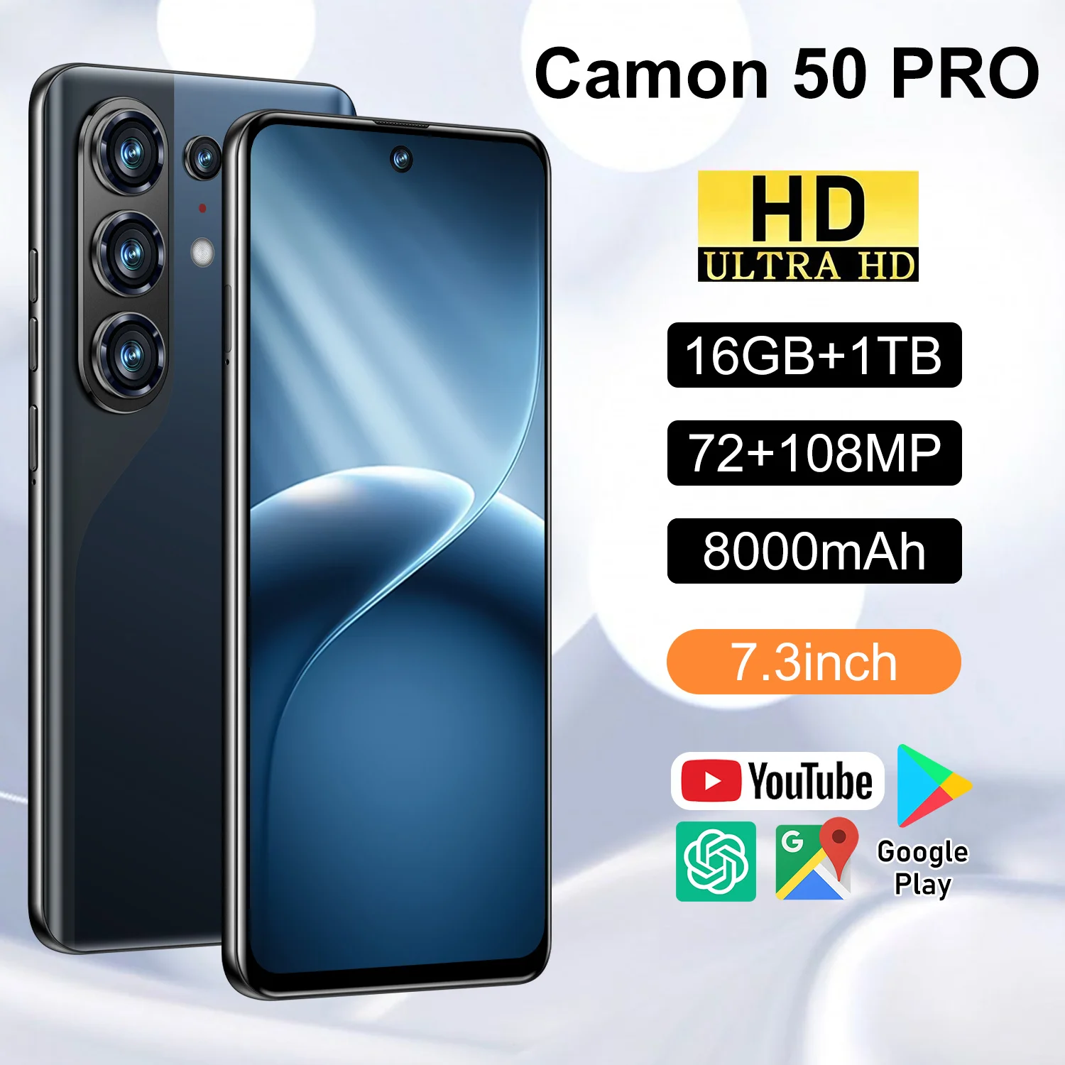 

High Quality 2026 New Camon 50 Pro original intelligent 5G dual card dual standby system global version 8000mAh battery Arrival