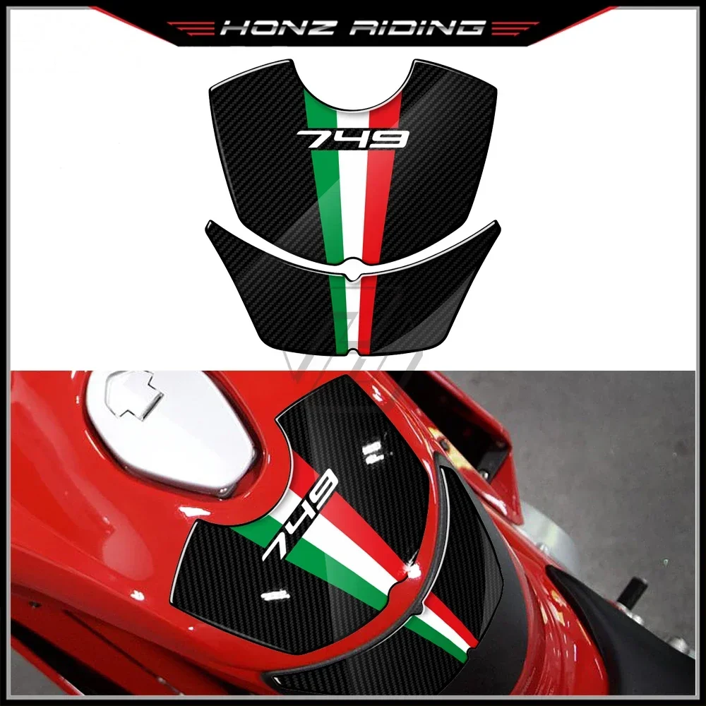 

Подходит для Ducati 749 2003-2006, 3D смола, карбон, мотоциклетные защитные наклейки на бензобак, наклейки