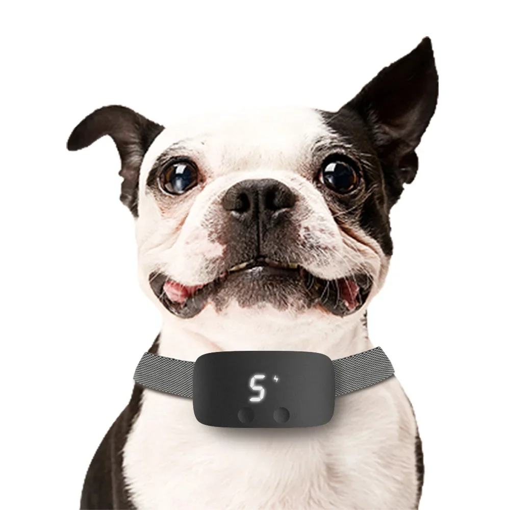 

Dog Bark Collar Rechargeable Anti Barking Puppy Collar Buzzer Vibration 3 Training Modes Waterproof for Small Medium Large Dogs