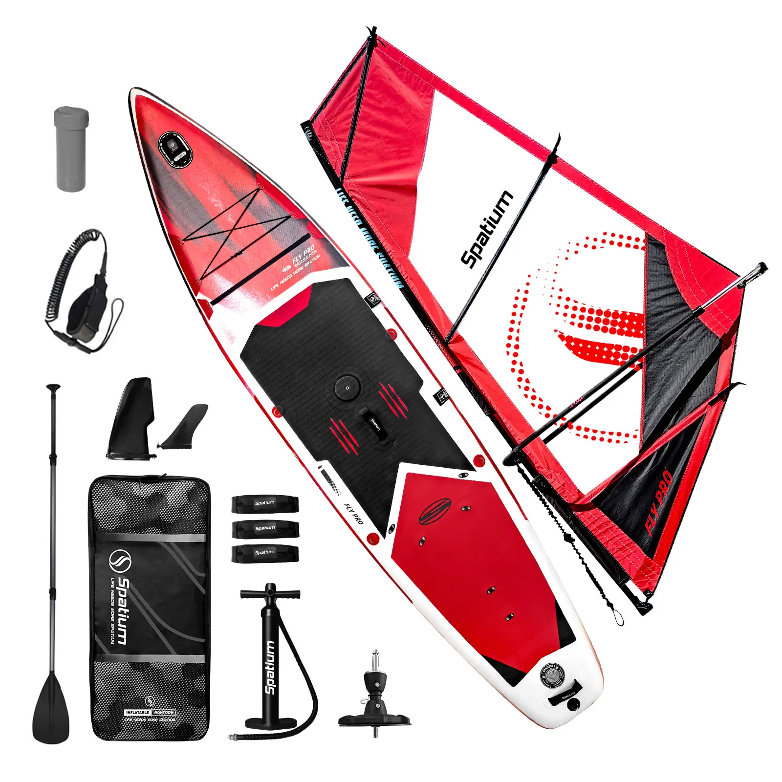 Spatium OEM China Factory Latest Design Inflatable SUP Sail Windsurf Wind SUP Sail Boards Windsurfing For Surfing Club, Rental