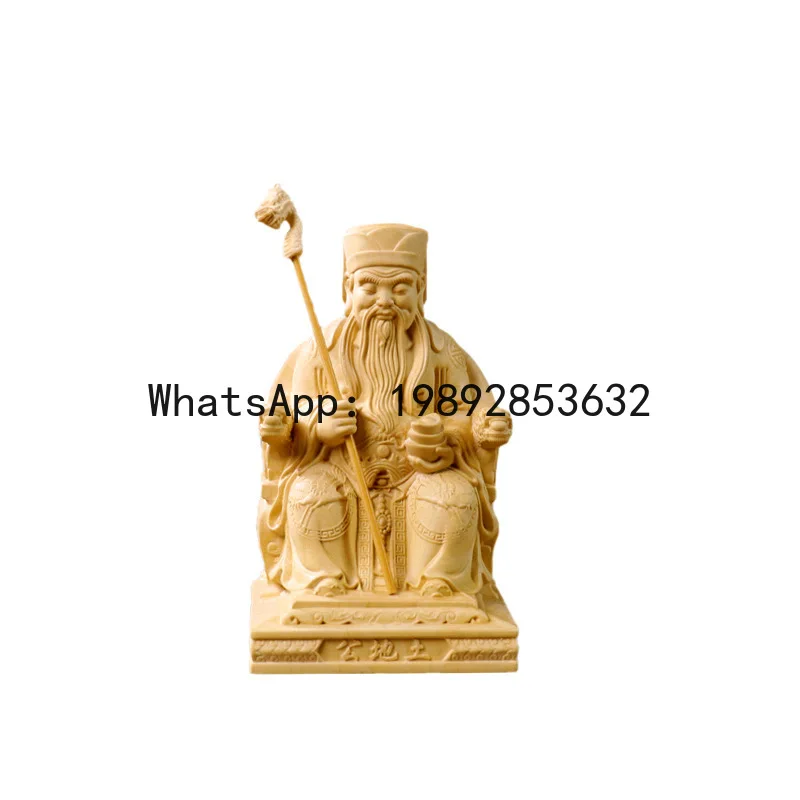 

Резьба по дереву из самшита PYJ, резьба по тополю с изображением бога богатства для общественных пространств