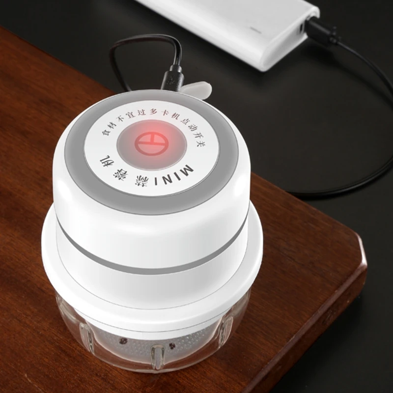 Tagliaverdure elettrico portatile Mini elettrico Aglio Masher Chopper Taglio Pressatura Mixer Carne elettrica Dropship