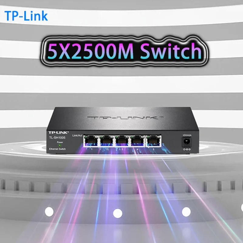 Tp-link Switch 2500mbps 2.5g Switches 2.5gbps  2.5 Gigabit All 5*2.5gb Lan RJ45 Ethernet TL-SH1005 Plug and Play Asic Miner