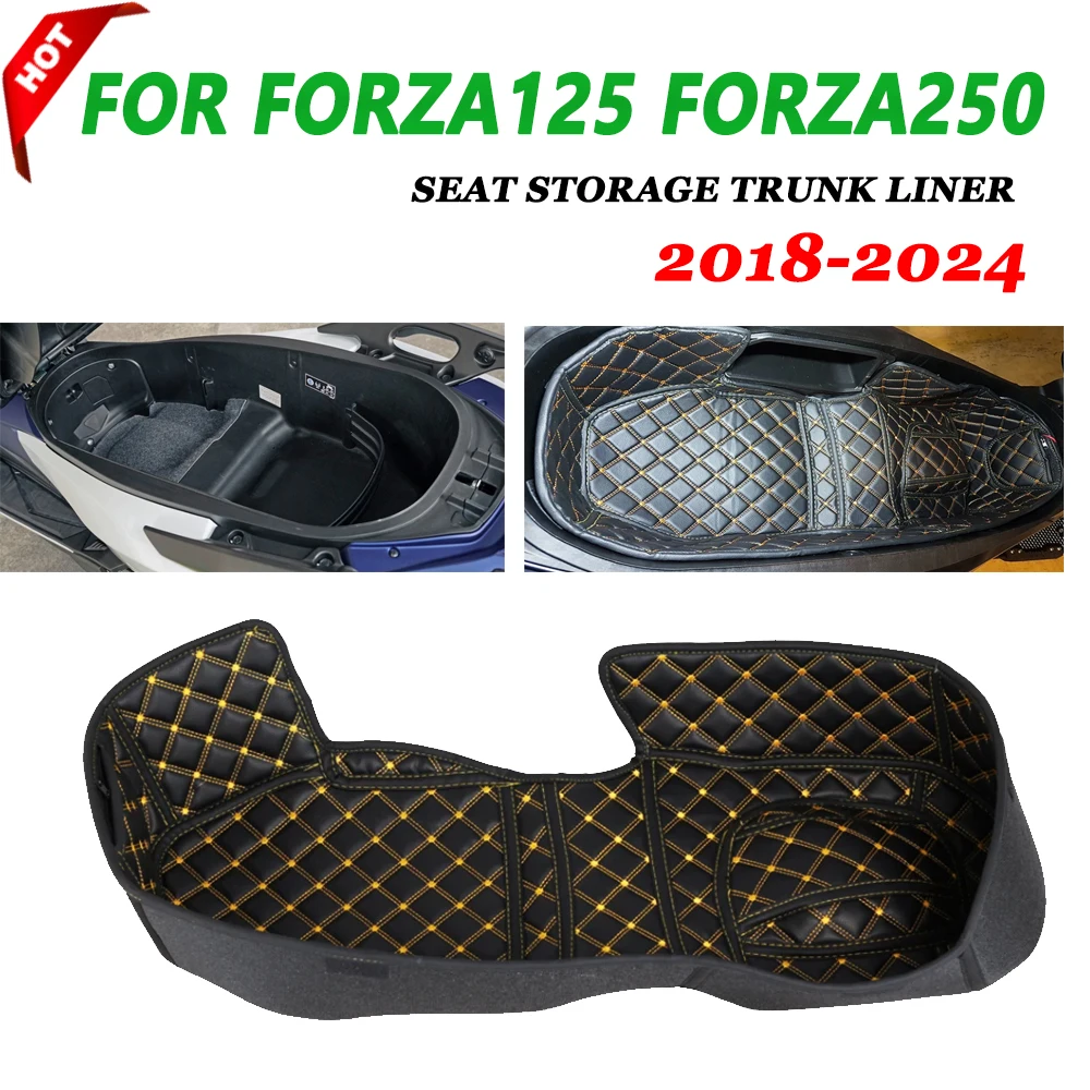 

Seat Storage Box Leather Rear Trunk Cargo Liner For HONDA FORZA125 FORZA250 FORZA NSS 125 250 2017 - 2023 Motorcycle Accessories