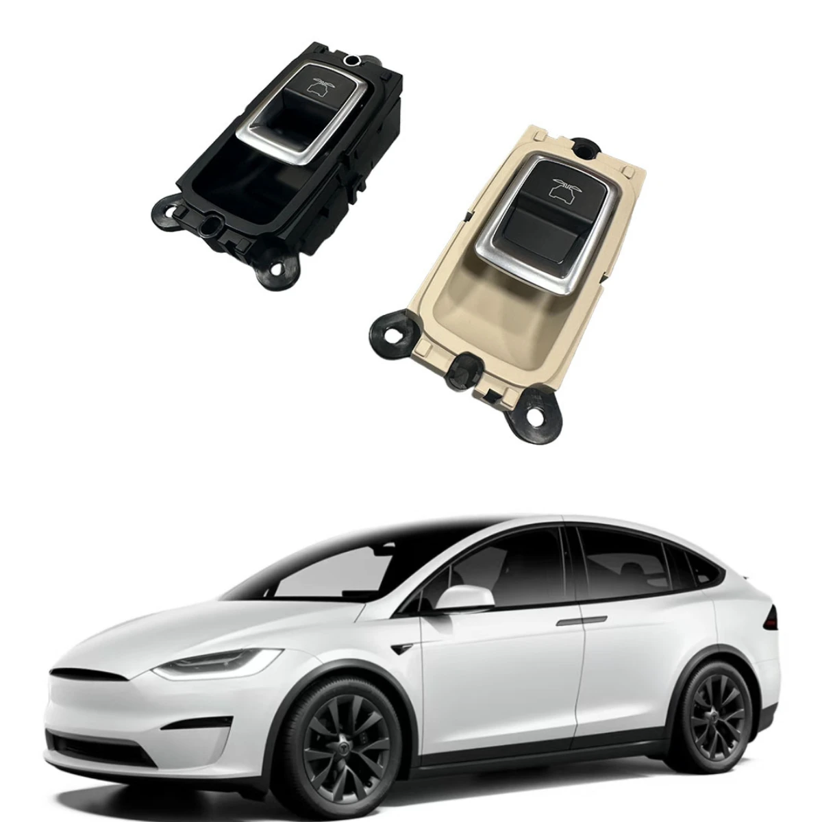 

Suitable for Tesla Model X rear door gull wing door lock switch car switch button accessories 038107-01-D 1038107-02-D