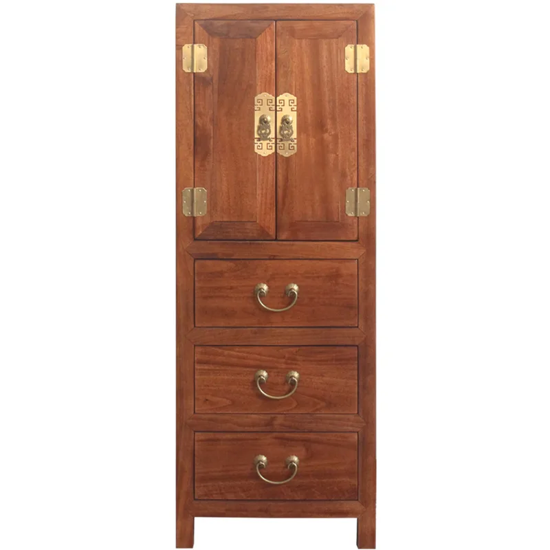 

Solid wood corner cabinet, bedroom camphor wood, storage side cabinet with door, modern simple living room corner chest