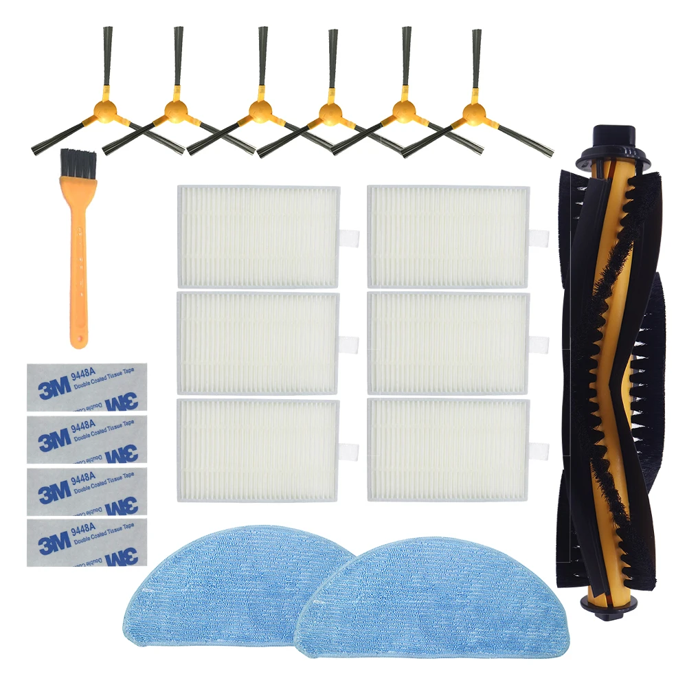 Kit d'accessoires et filtre de nettoyage pour aspirateur Proscenic 800T 820S, pour LIECTROUX C30B, avec filtre HEPA et brosse latérale