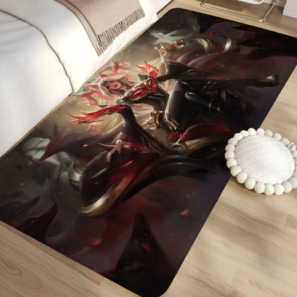 L-Leagues of L-Legends LOL Ahri Entrance Door Mat Nordic Style Bedroom Living Room Doormat Home Balcony Anti-Slip Modern