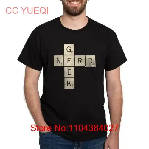 CafePress Scrabble Geek Nerd Dark T Shirt 100 Cotton 207146297 long or short sleeves