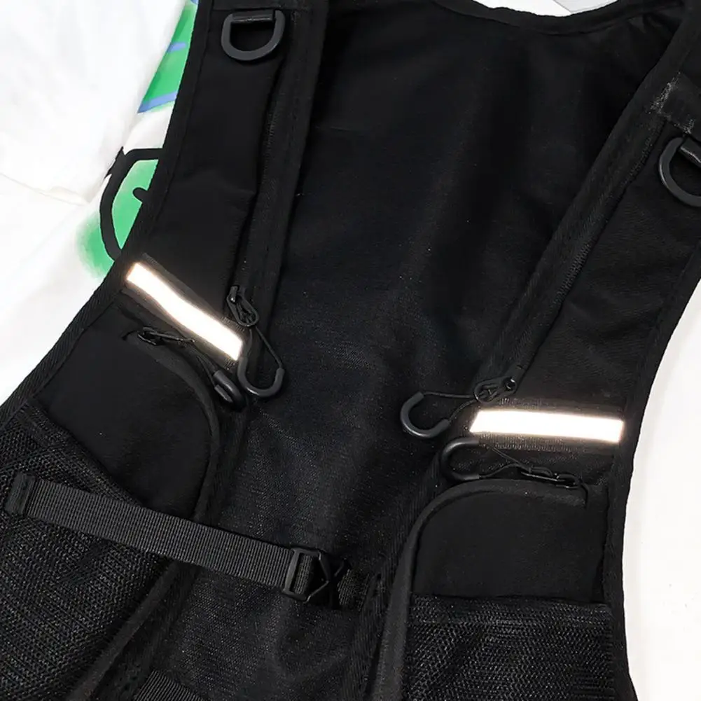 Trendy Brand Chest Bag Men's Chest Bag Multi-pocket Waterproof Outdoor Travel Pack Adjustable Running Hydration Vest Lightweight