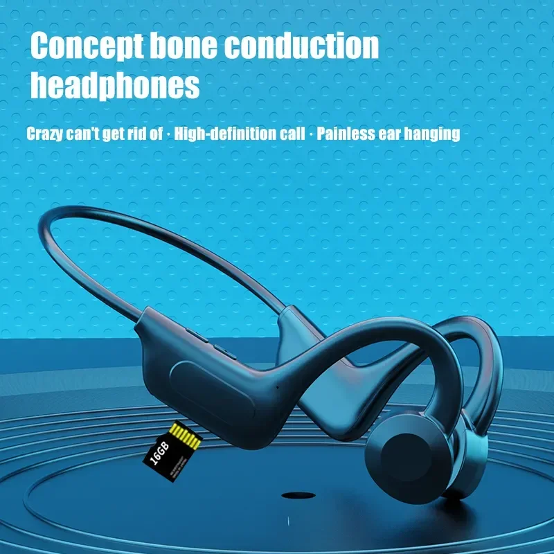 VG02 Bone Conduction Audifonos Sports Headphone  Wireless Earphone Tws True 5.1 Blue-tooth Earbuds Stereo Waterproof Headset