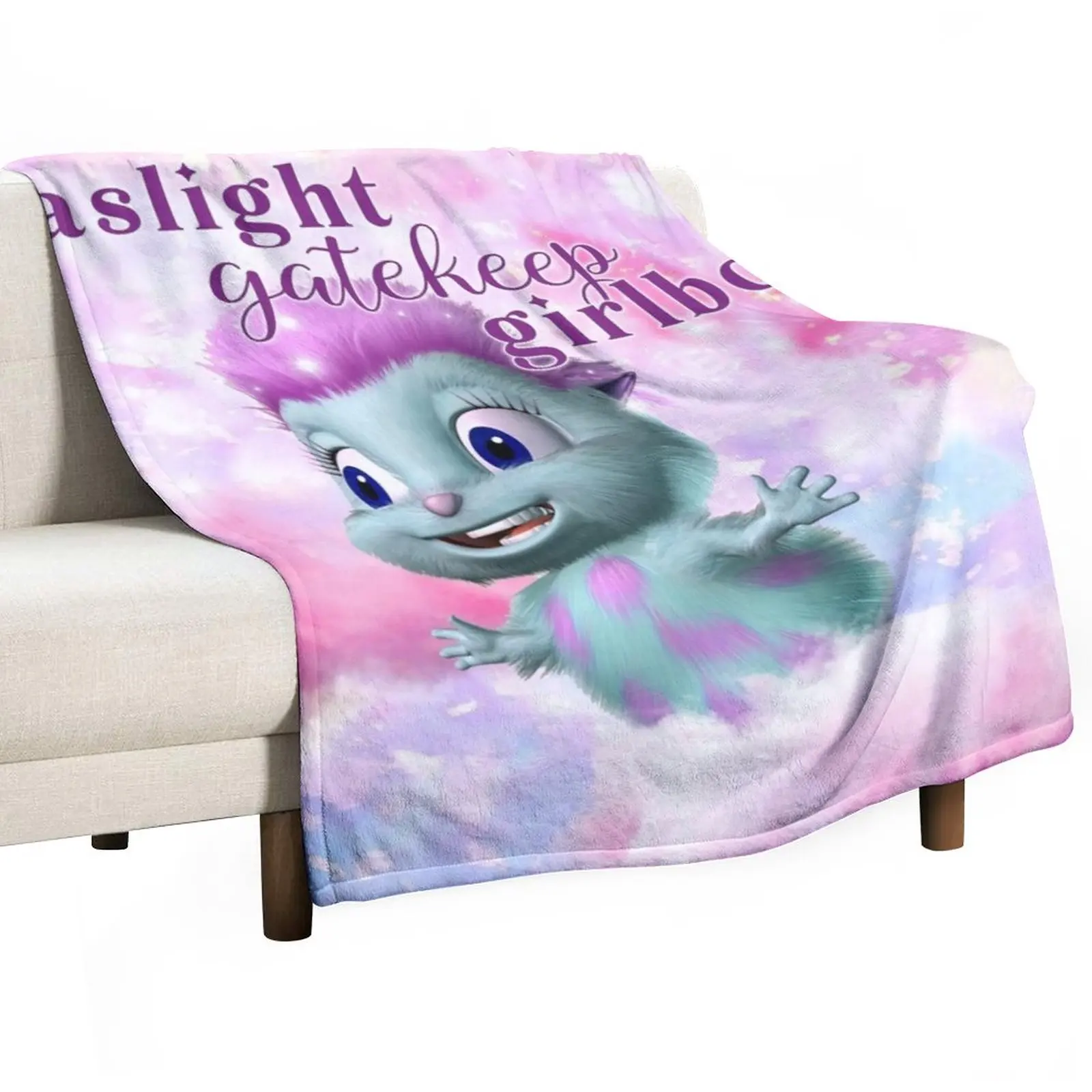 

Bibble beliefs -Happiness Throw Blanket anime Plaid on the sofa Blanket Luxury