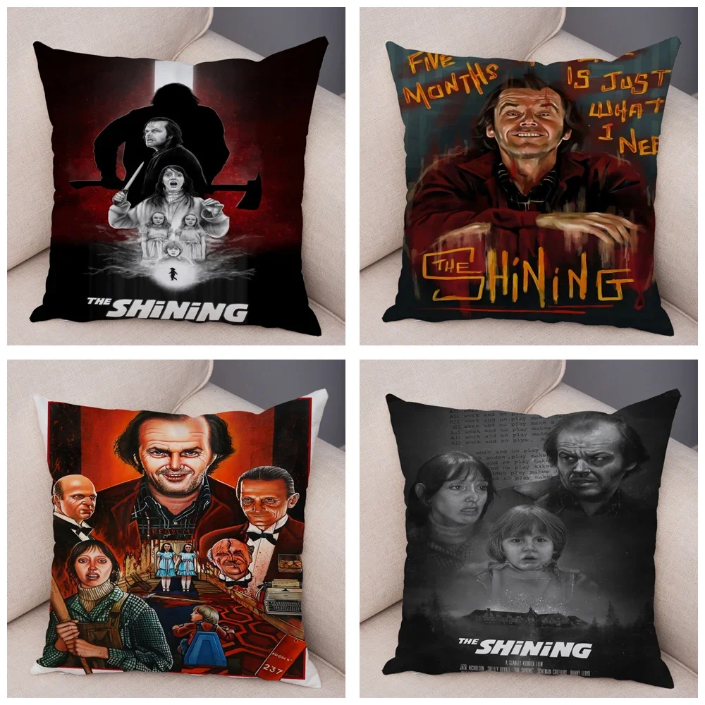 Horror Film The Shining Soft Plush Pillow Case Hot Movie Vintage PosterCushion Cover Decor Classic Pillowcase for Sofa Home Car