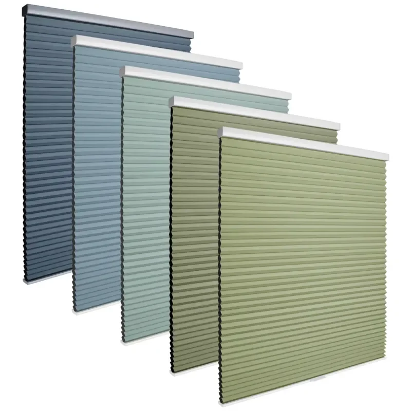 Custom Blackout Cordless Cellular Shades Indoor Windows Noise Reduction Honeycomb Blinds for Home