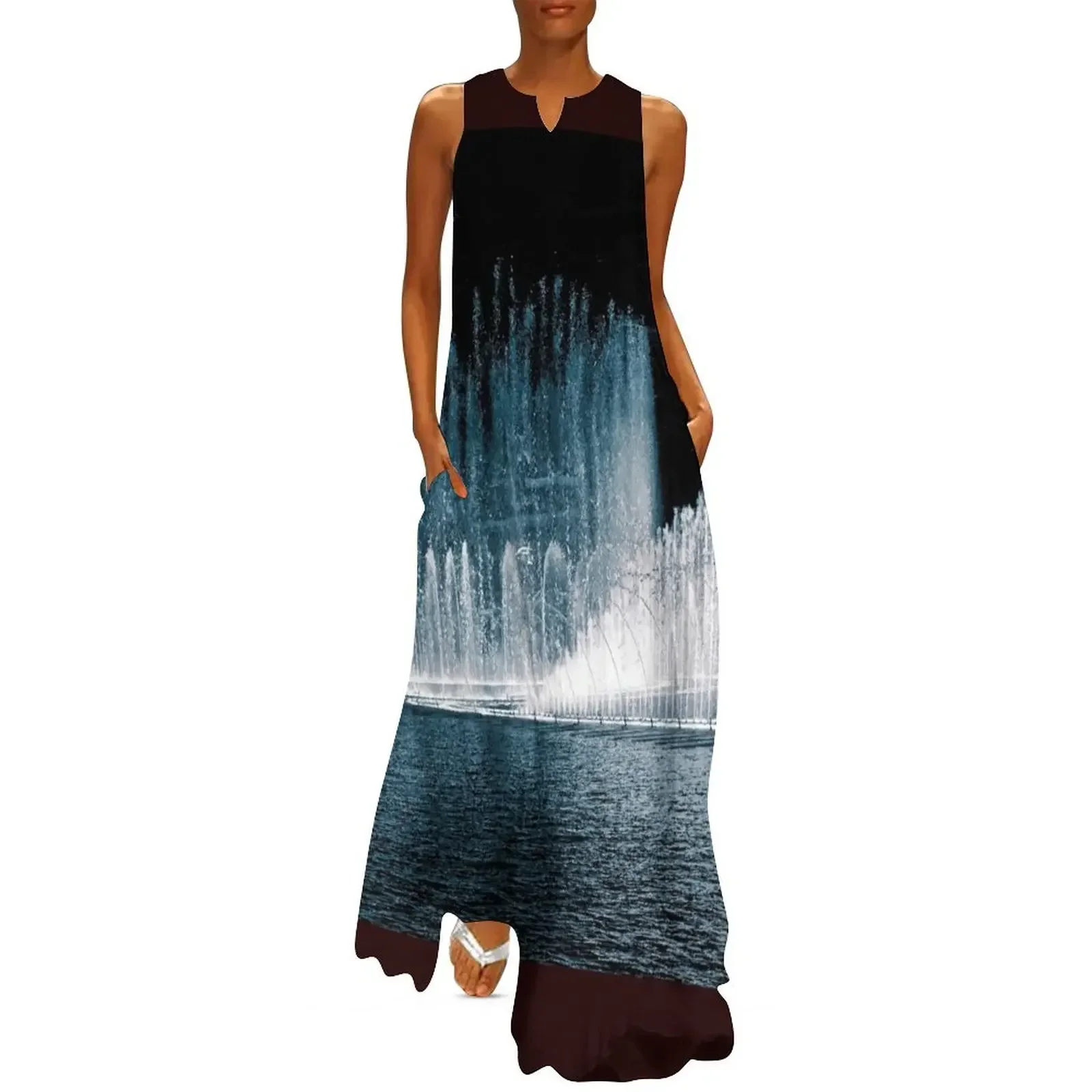 

The Fountains Long Dress clothes women's luxury party dress dresses for women 2025 dresses for official occasions Dress