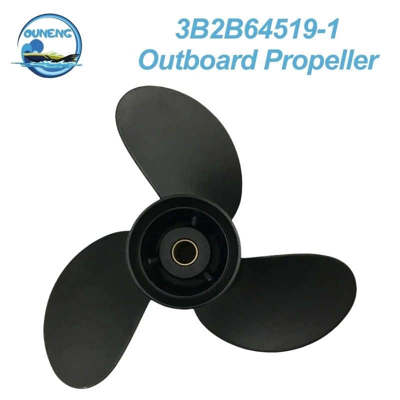 3B2B64519-1 Propeller 8.9x9.5 For Tohatsu Outboard Motor 8HP 9.8HP MFS9.8 NSF9.8 12 Tooth Spline  Aluminum Boat Parts