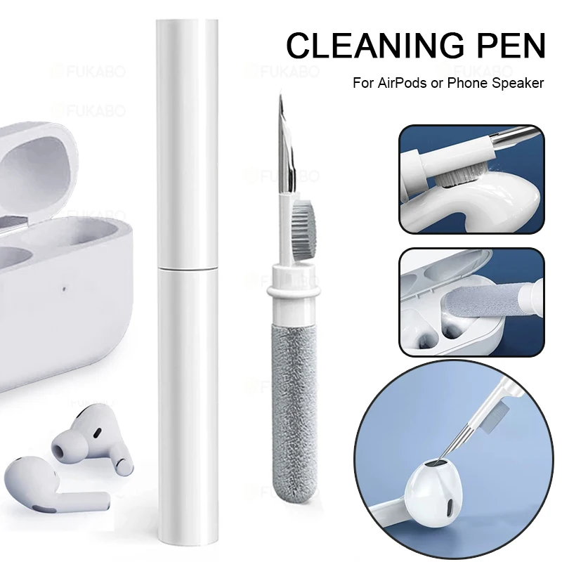 Bluetooth Earphones Cleaning Tool for Airpods Pro 3 2 1 Durable Earbuds Case Cleaner Kit Clean Brush Pen for Xiaomi Airdots 3Pro