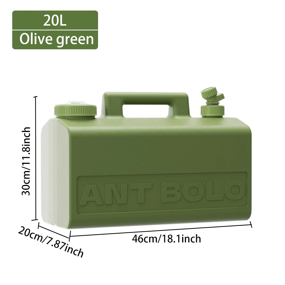 20L Outdoor-Camping-Wasserbehälter, BPA-freier Lebensmittelechter Wasserkrug mit Zapfhahn für Wandern, Angeln und Notfälle – Detail 10