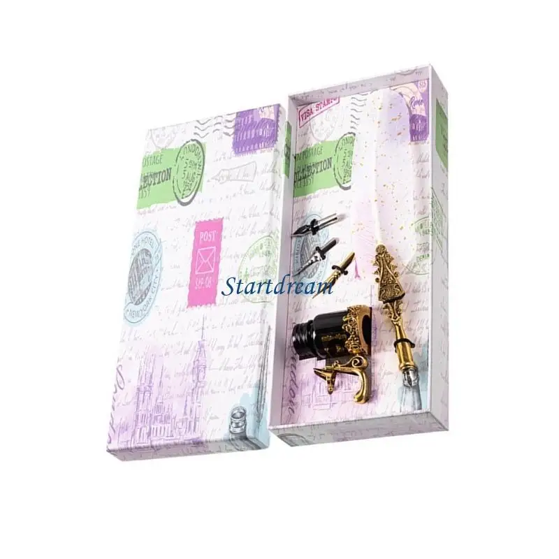 

Печка из перьев с заменой пера и чернила для готической каллиграфии K92C