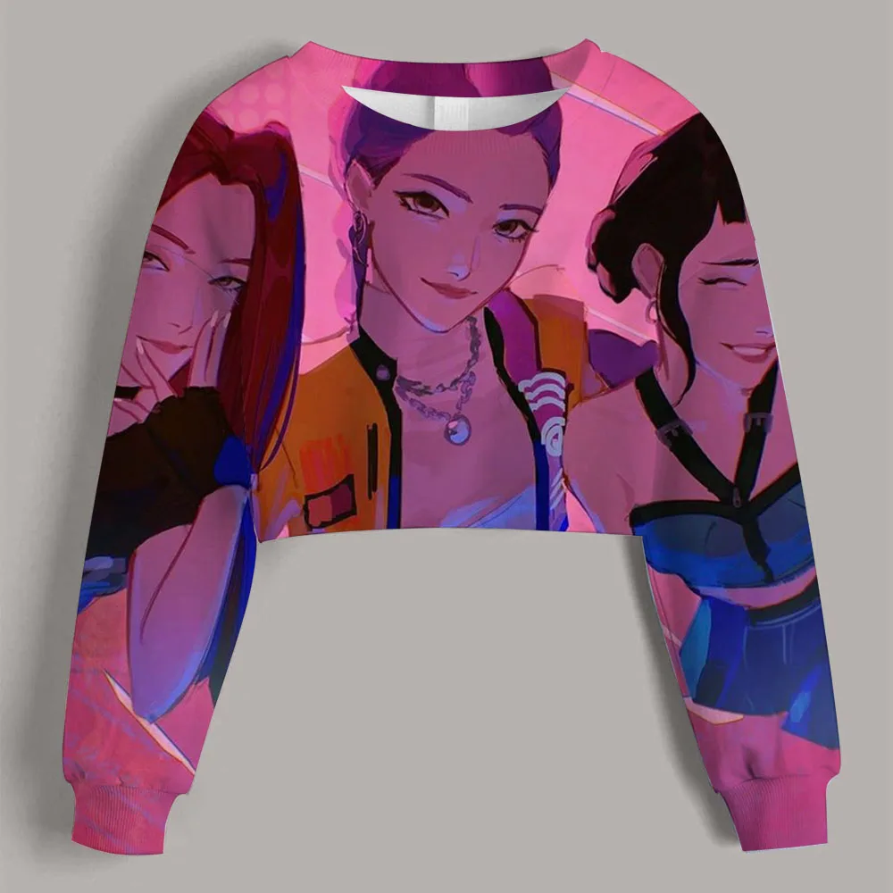 90s Y2k Huntrix هوديي مانغا للأطفال Kpop الشيطان هنتر مروحة هدية ملابس رياضية للأطفال لطيف النمر هوديي #6