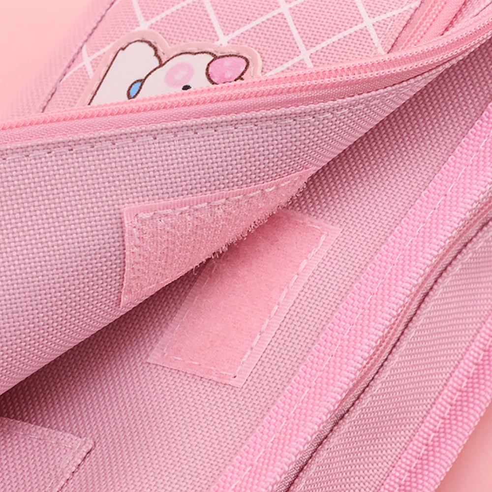 High Appearance Level Girl Pen Bag In Primary School Cute Cartoon Large Capacity Stationery Bag Multi-Functional Pencil Case