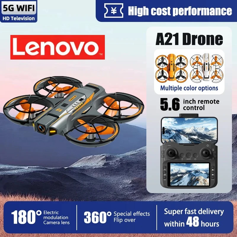 Lenovo A21Pro Drone 8K GPS Professional Aerial Photography Remote Control Aircraft 5G HD Camera Quadcopter Toys UAV 2026New