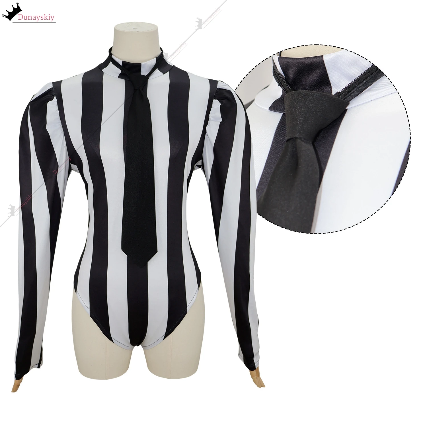 السيدات مثير القوطية تأثيري بذلة زي أبيض وأسود مخطط بذلة مخيف جوكر زي أنيمي بدلة حفلة s-2xl لعب الأدوار