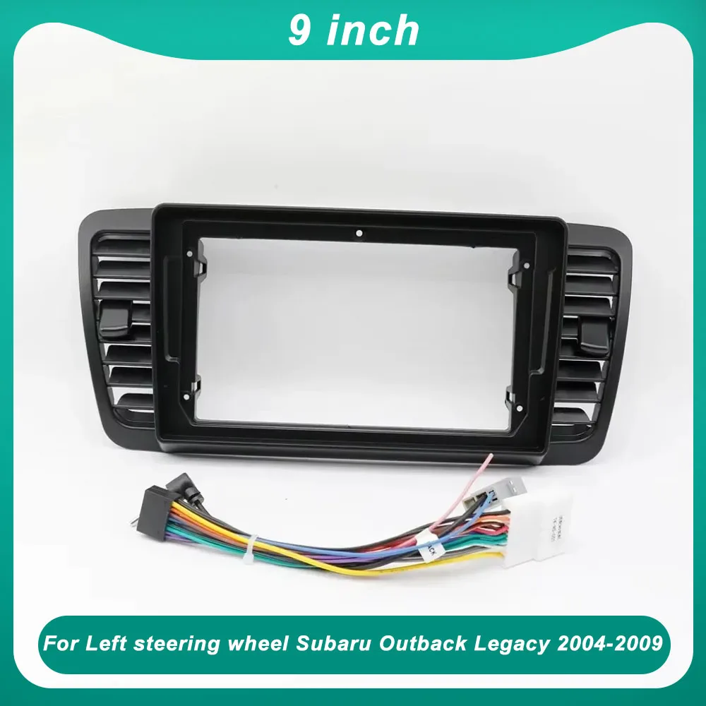 

Рамка автомобильного радио 9-дюймовый 2 Din стерео Fascia для левого руля Subaru Outback Legacy 2004-2009 видеорегистратор DVD панель отделка
