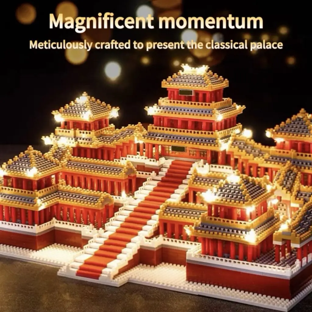 5186Pcs Chinese Architecture Mini Building Blocks Set for Adults - Micro Toy Building Bricks Model Kit - Educational Architectur