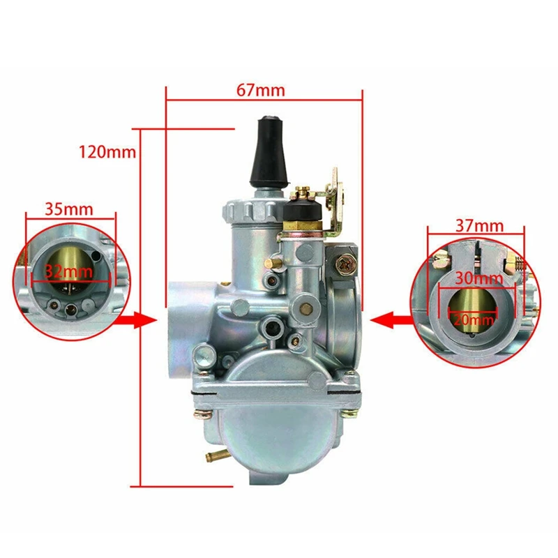 For Mikuni Carb VM20 Round Slide ATV Motorcycle Carburetor For Triumph Tiger Cub Mikuni Carburetter VM20