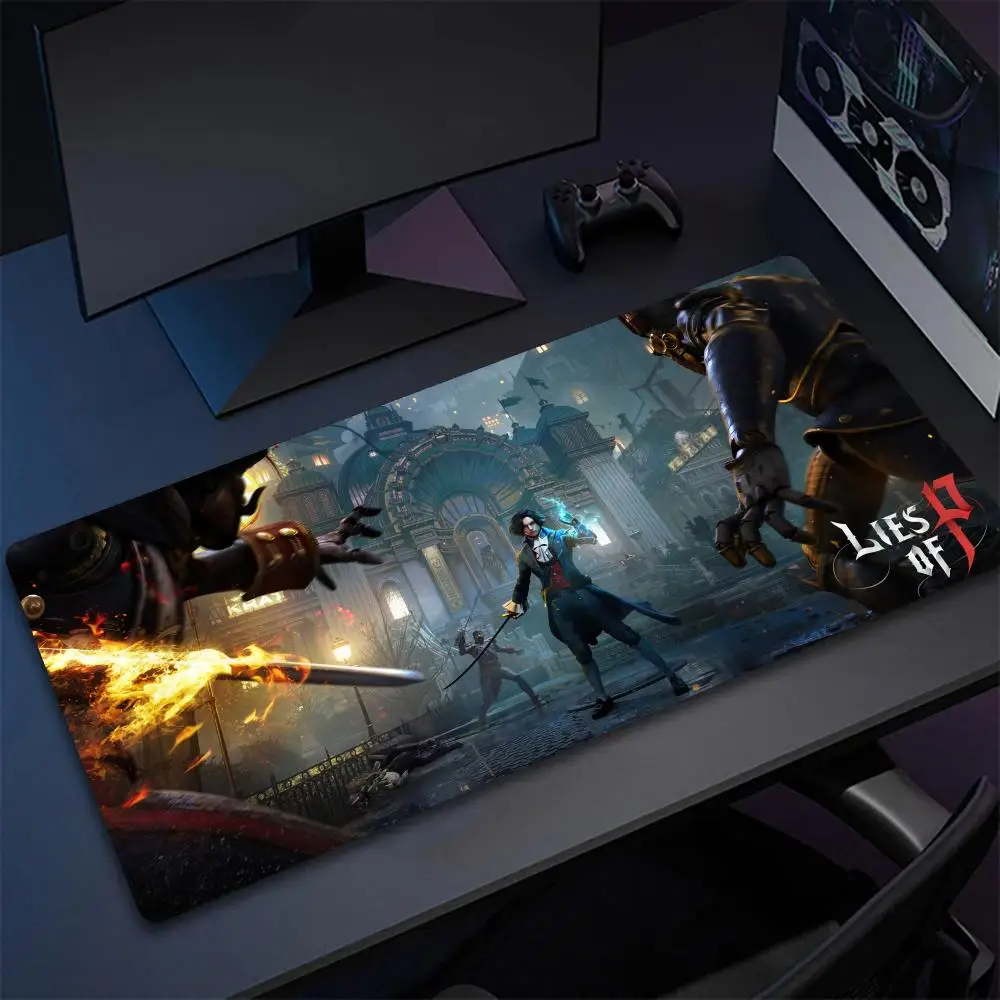 

Souls-like dark fantasy action game Lies of P Mouse Pad Non-Slip Rubber Edge locking mousepads Game play mats kawaii for gaming notebook PC